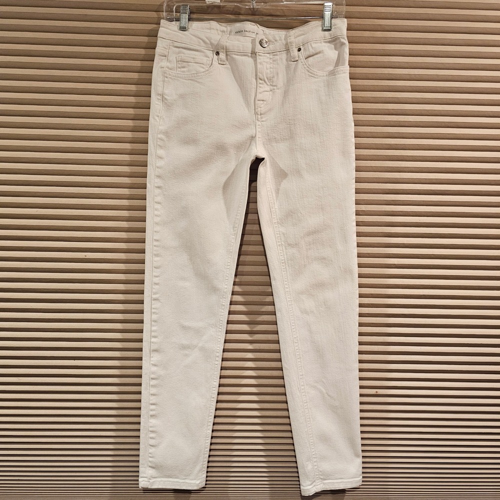 Victoria Beckham Jeans Womens 28 Clean White Skinny Mid Rise Denim VB2/217